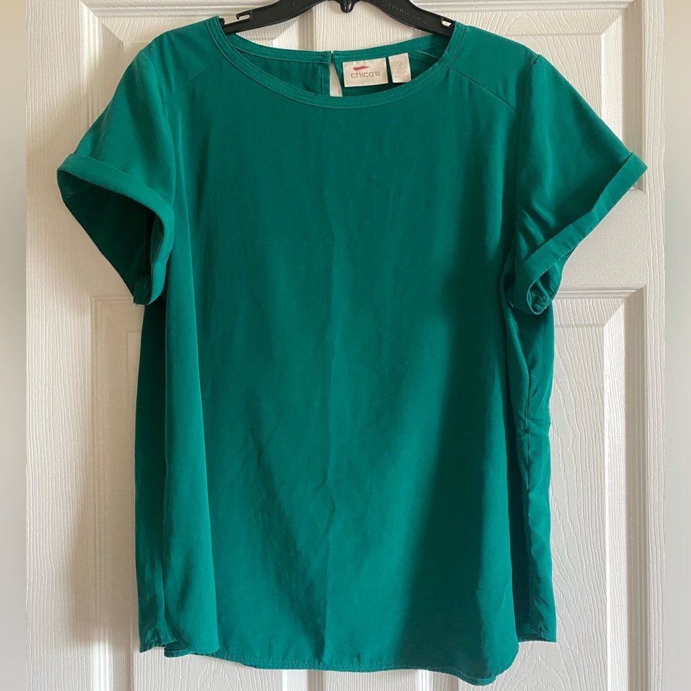 Green loose fitting top